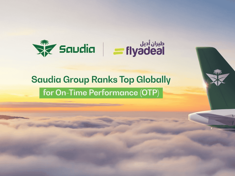 Saudia Dan Flyadeal Berada Di Puncak Global Untuk On Time Performance Otp Saudia Indonesia