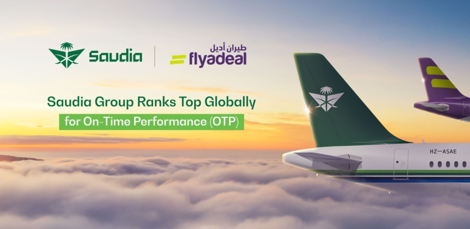 Saudia Dan Flyadeal Berada Di Puncak Global Untuk On Time Performance Otp Saudia Indonesia